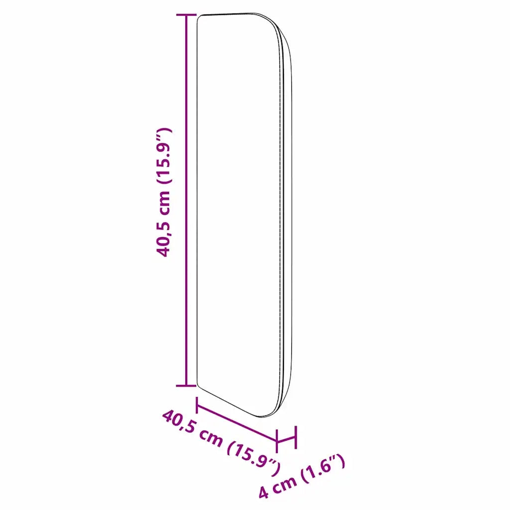 vidaXL Orecchie della Testata 2 pcs Grigio 40 x 16 x 5 cm