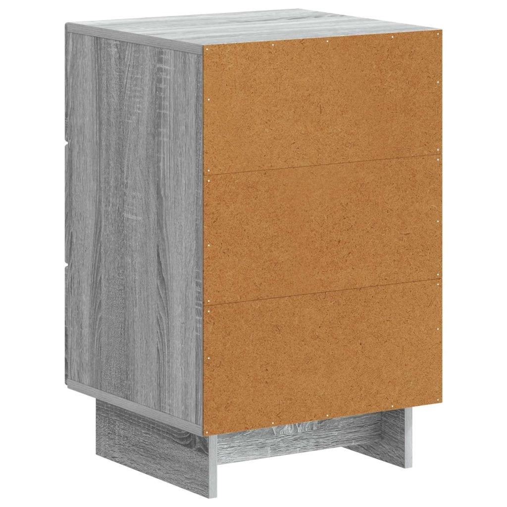Comodino | Armadio da Notte | Mobiletto da notte con cassetto Grigio Sonoma 43 x 41 x 66,5 cm