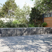 Cesto Gabbione con Copertura 700x100x50 cm Ferro Zincato 3295184