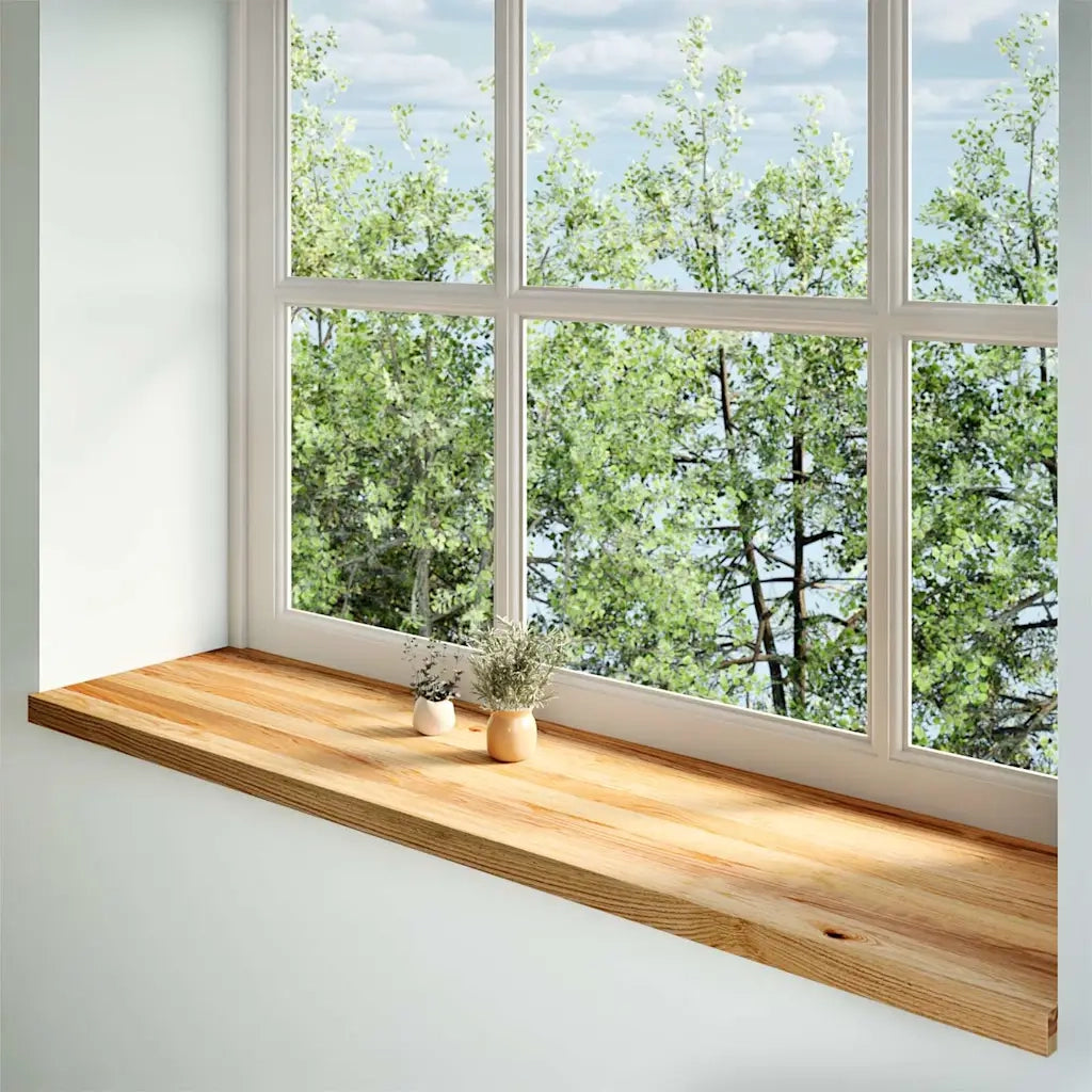 Davanzali 2 pz Marrone Chiaro 160x40x2 cm Legno Massello Rovere 4009164