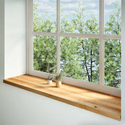 Davanzali 2 pz Marrone Chiaro 160x40x2 cm Legno Massello Rovere 4009164
