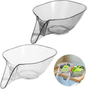 Lavandino multifunzionale con filtro in plastica per cucina - Translucido grigio