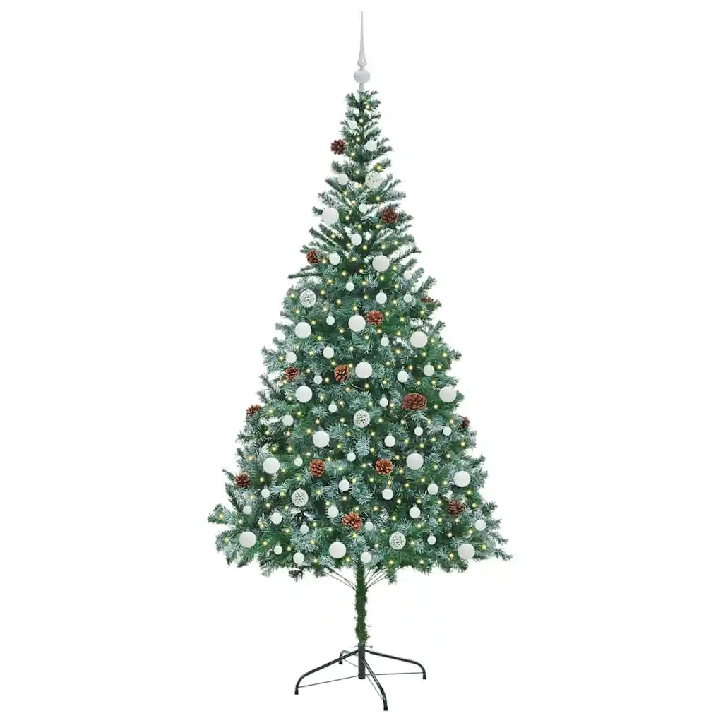 Albero di Natale | Decorazioni natalizie artificiale Verde 210 cm PVC e Acciaio
