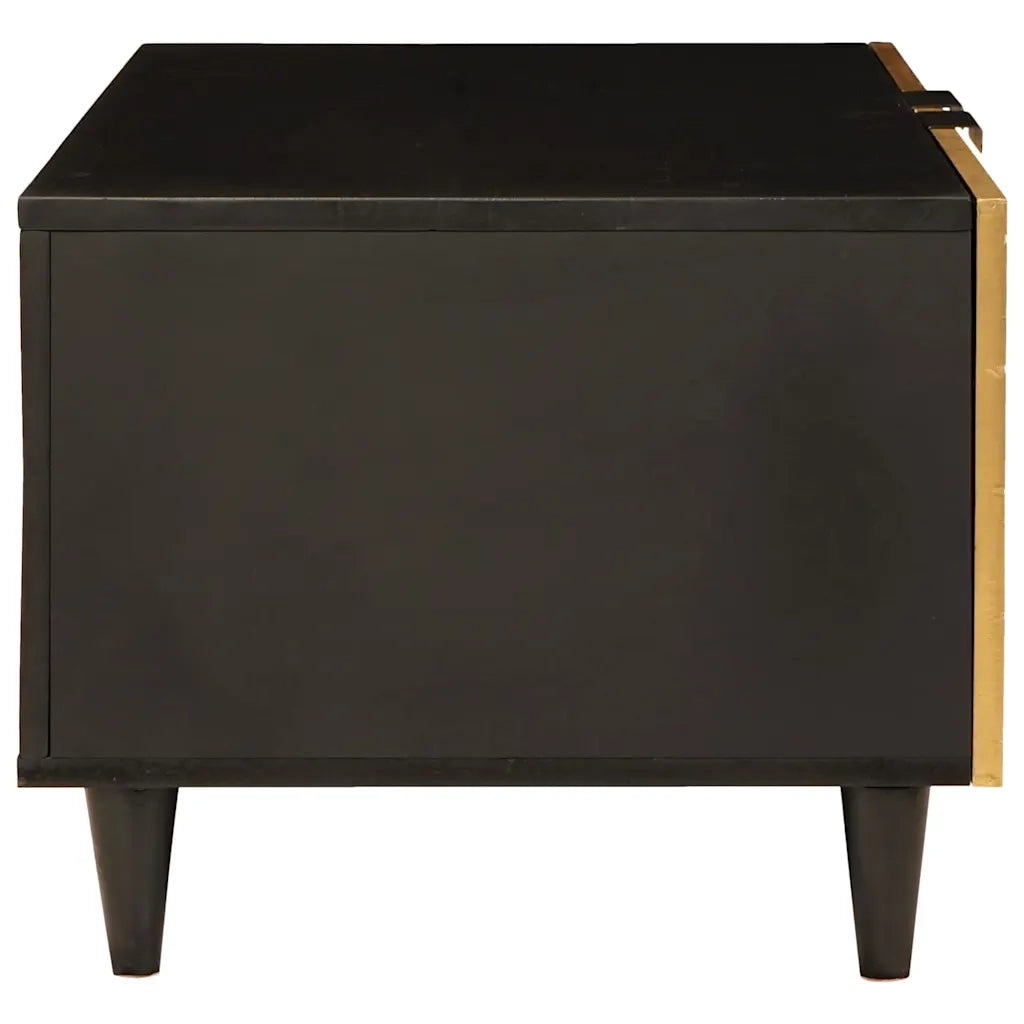 Tavolino da salotto Nero e Oro 80 x 50 x 40 cm 4017833
