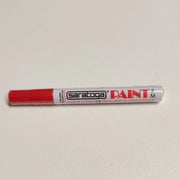 Paint pennarello colore rosso punta grossa indelebile coprente permanente su ogni superficie
