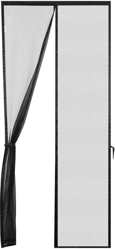 Reticolo magnetico per finestre - Tendalino per zanzare - 100 x 220 cm - Nero - Ademend