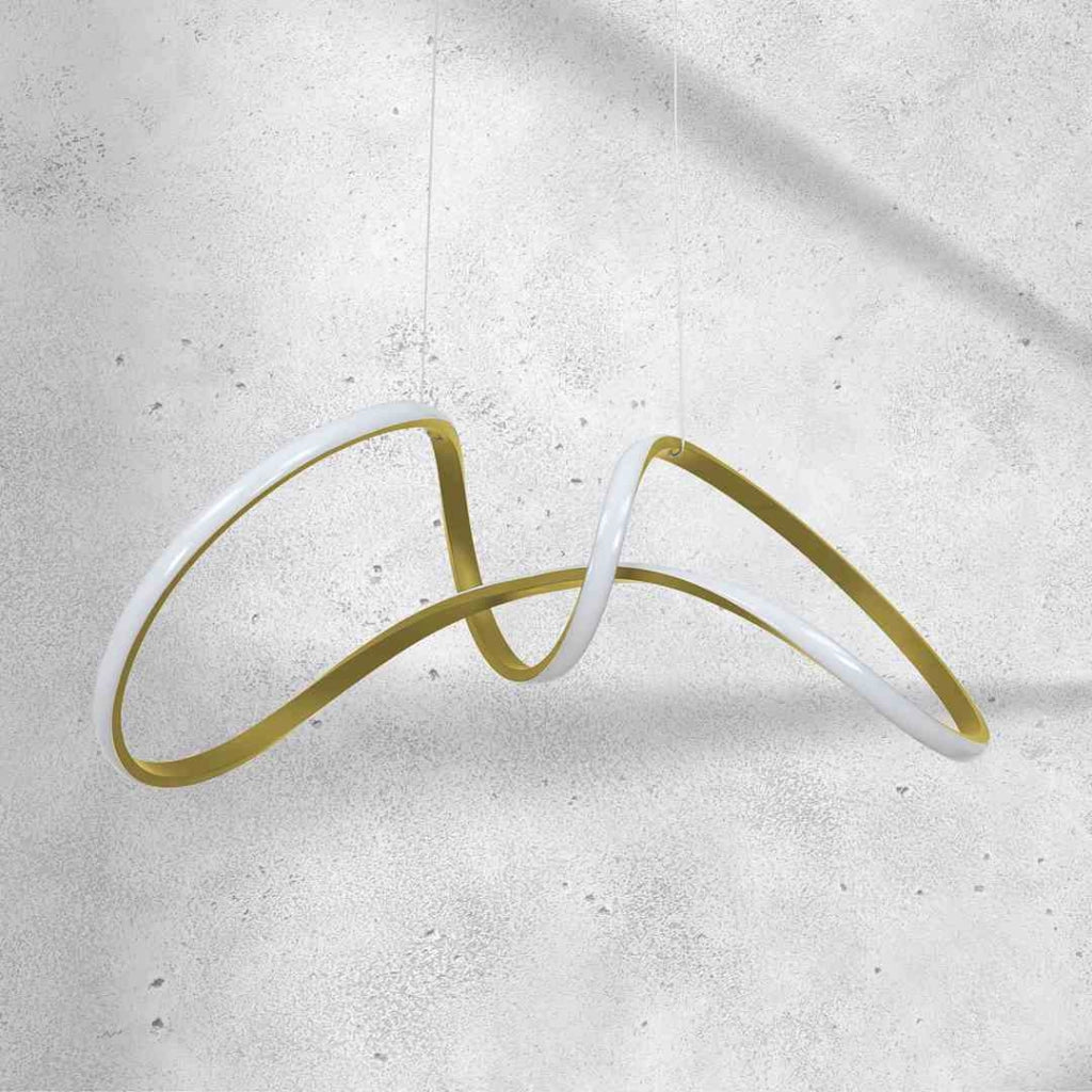 Lampadario a sospensione Milagro Tesoro oro LED 48W