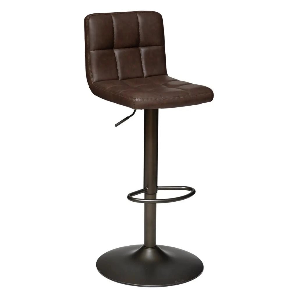 SGABELLO DELEK H93CM IN ECOPELLE MARRONE VINTAGE