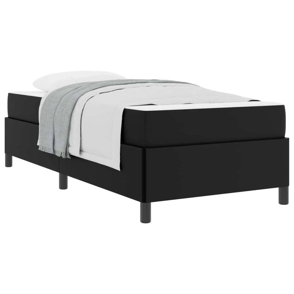 Struttura del letto con materasso Nero 80 x 200 cm Tessuto 3398969