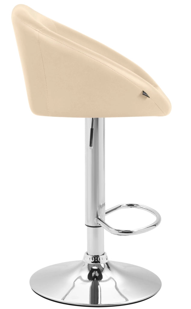 Set 2x Sgabelli Lounge Miami V2 in similpelle crema