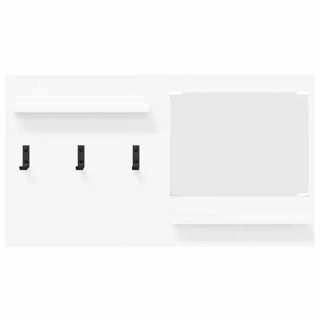 vidaXL Appendiabiti a muro Bianco 90 x 10 x 50 cm Legno multistrato