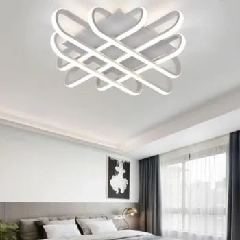 plafoniera da soffitto lampadario intrecciato stile ultra moderno a led 58w ip20 luce naturale