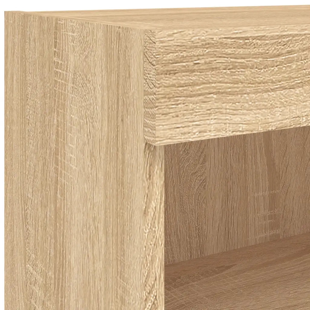Mobili TV a Muro con LED 8pz Rovere Sonoma Legno Multistrato 3216635
