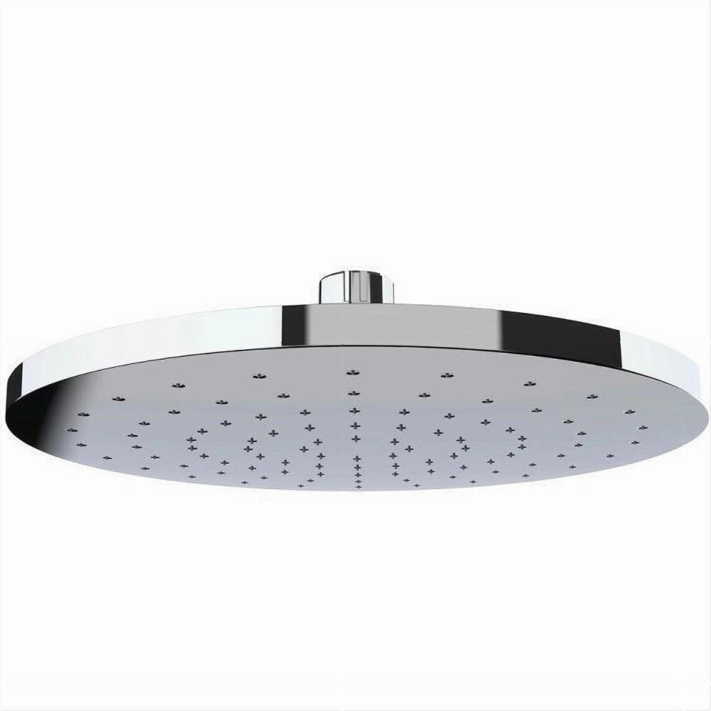 Trade Shop - Soffione Per Doccia Anticalcare In Abs Cromato Effetto Pioggia Tondo 22 Cm 59226 -
