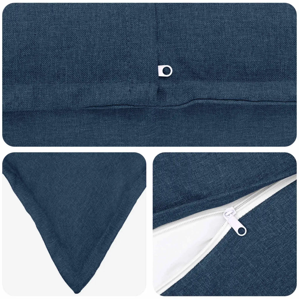 Cuscino con cuscino HOUTEN 2 pz Blu Lino 935643