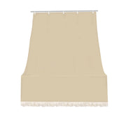 Tenda da sole tessuto resistente per balcone con anelli lavabile a caduta - Beige - 200x295 cm