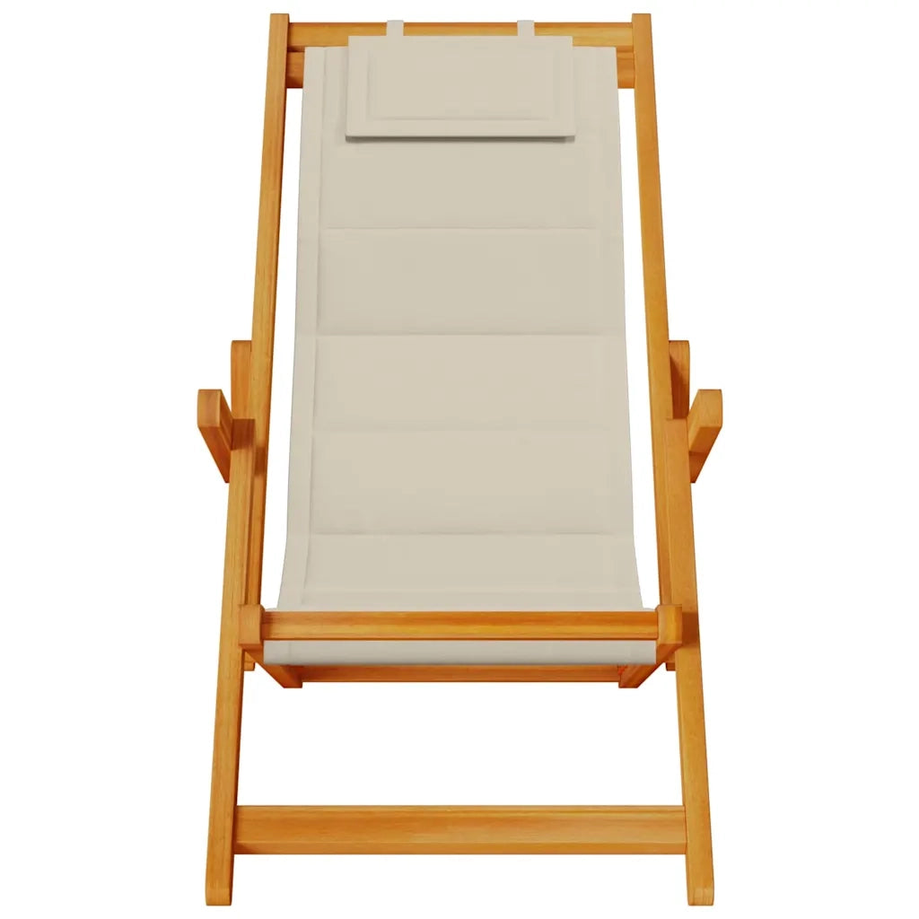 Sedia da spiaggia 2 pcs Marrone Legno di Acacia Massello 3325144
