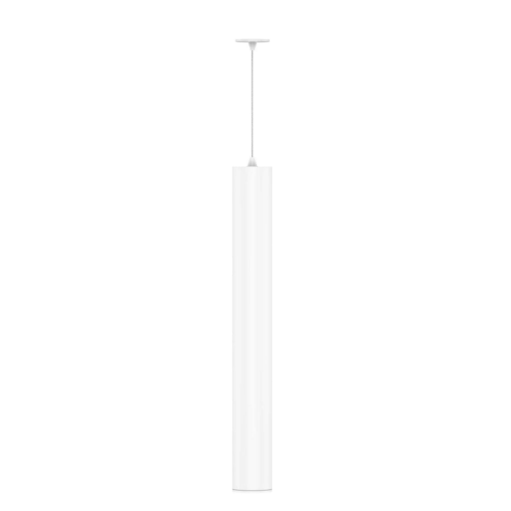 Atmos Lampada a sospensione cilindrica GU10 XL installazione doppia superficie o incasso finitura bianco opaco design moderno ed elegante