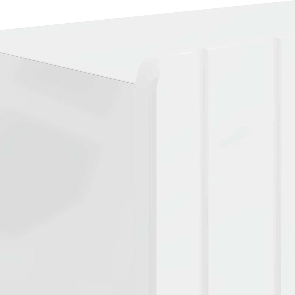 Mobiletto da Bagno ZWOLLE Bianco Lucido 59,5 x 31 x 79,5 cm 896399
