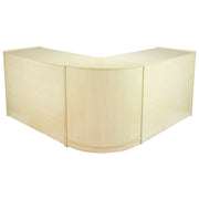 Set Zodiac con 3 Banconi da Negozio e Reception con Finitura in Acero Laminato