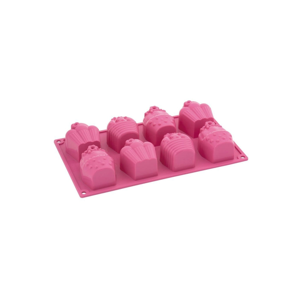 Stampo multiporzione con tre diversi soggetti, happy birthday 8 porzioni