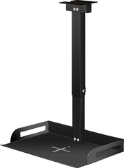 Supporto universale per proiettore da soffitto e muro - Capacità di carico 5 kg - Piastra di supporto 24 x 20 cm - Guida cavo - Adatto per proiettori e router - Altezza 34-56 cm