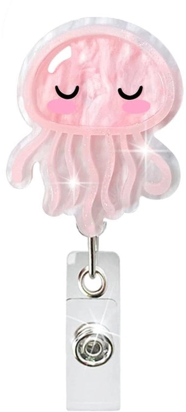Oggetto multifunzionale per badge - supporto per ID con clip retrattile - badgeholder per infermieri - badgeholder con corda - badgeholder in plastica - badge personalizzabile
