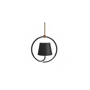 Lampada a led a sospensione Poldina Grigio Scuro ricaricabile e dimmerabile