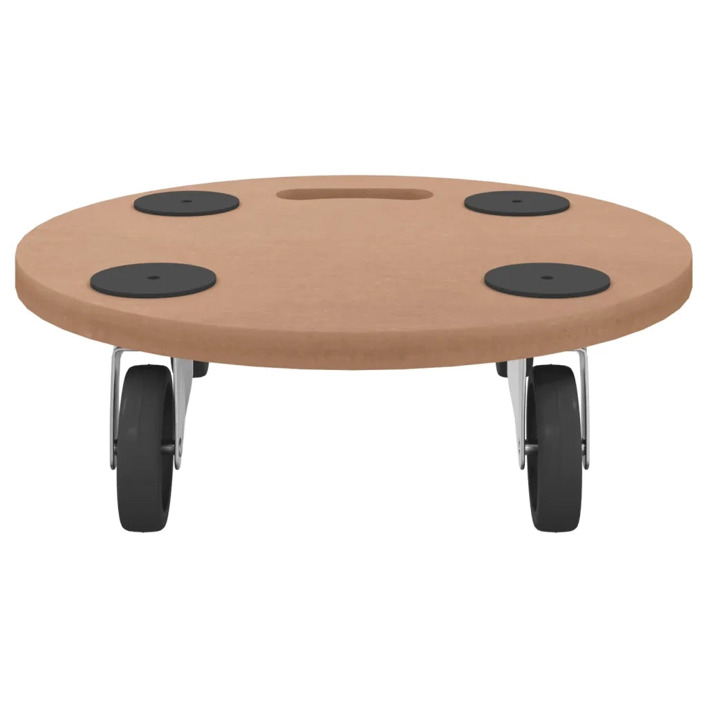 Pedane 6 pz Rotonde in Legno Multistrato 154888