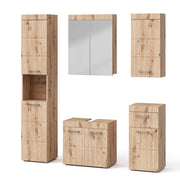 Set mobili bagno Luna Quercia Wotan 5 parti Vicco