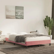 Giroletto senza Materasso Rosa 120x190 cm Velluto 379507