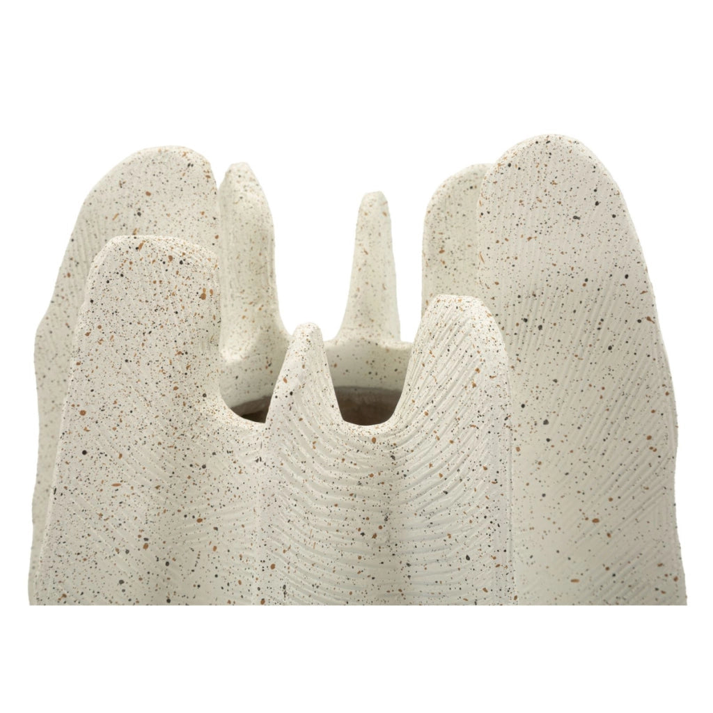 Vaso Decorativo VKH1026, Beige, Poliresina, 23x23x50 cm