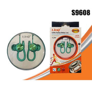 Trade Shop - Auricolari Cuffie S9608 Con Microfono Fashion Motion Live Sport Jack 3.5mm 1.2mt -