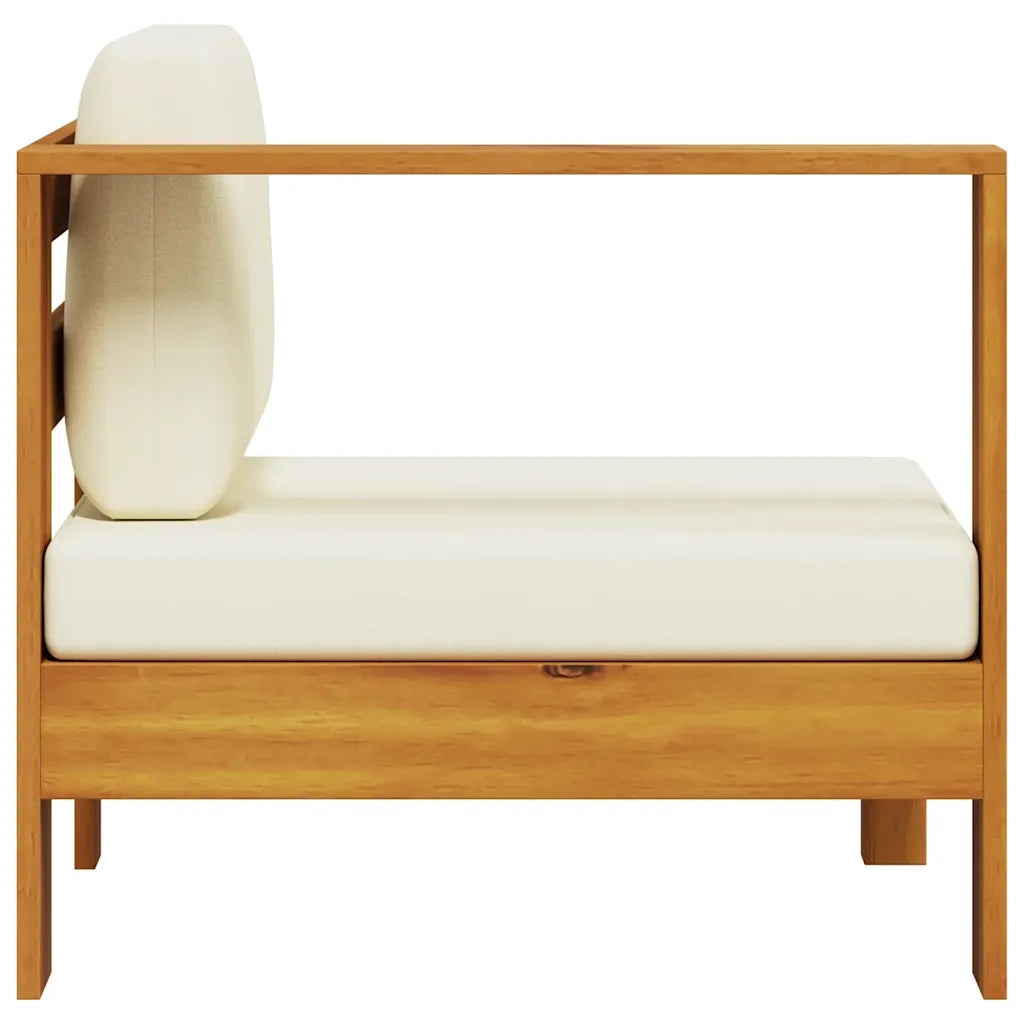 Divano Centrale con 1 Bracciolo Bianco Crema Massello d'Acacia 310640