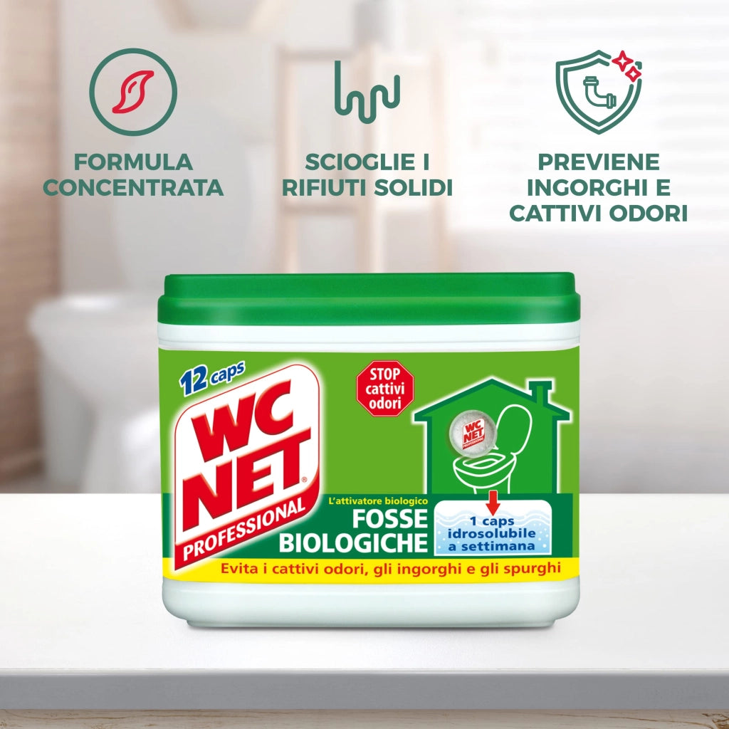 WC Net Fosse Biologiche 12 Capsule