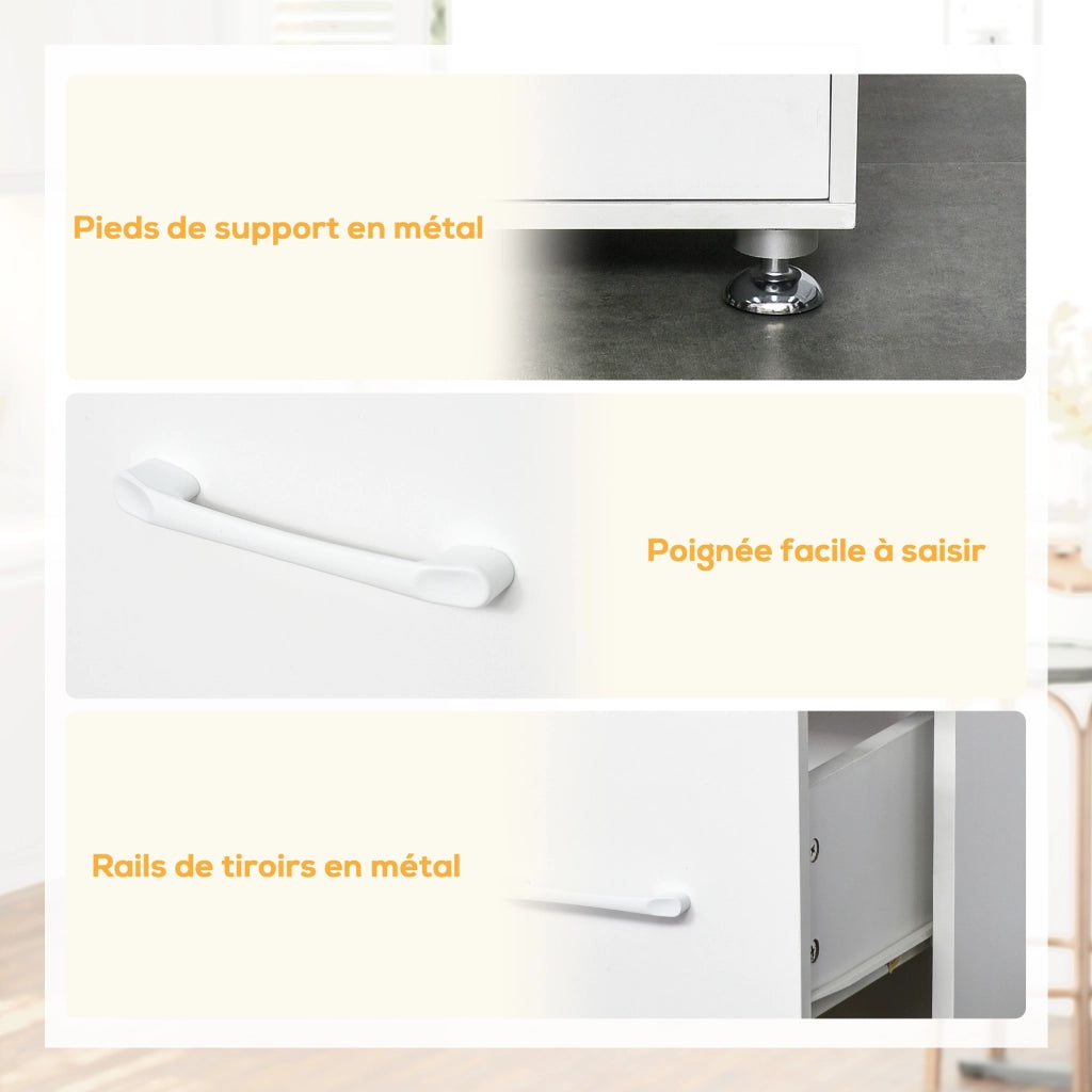Armadio da cucina ¨C zephmum ¨C bianco 60x40x160 cm
