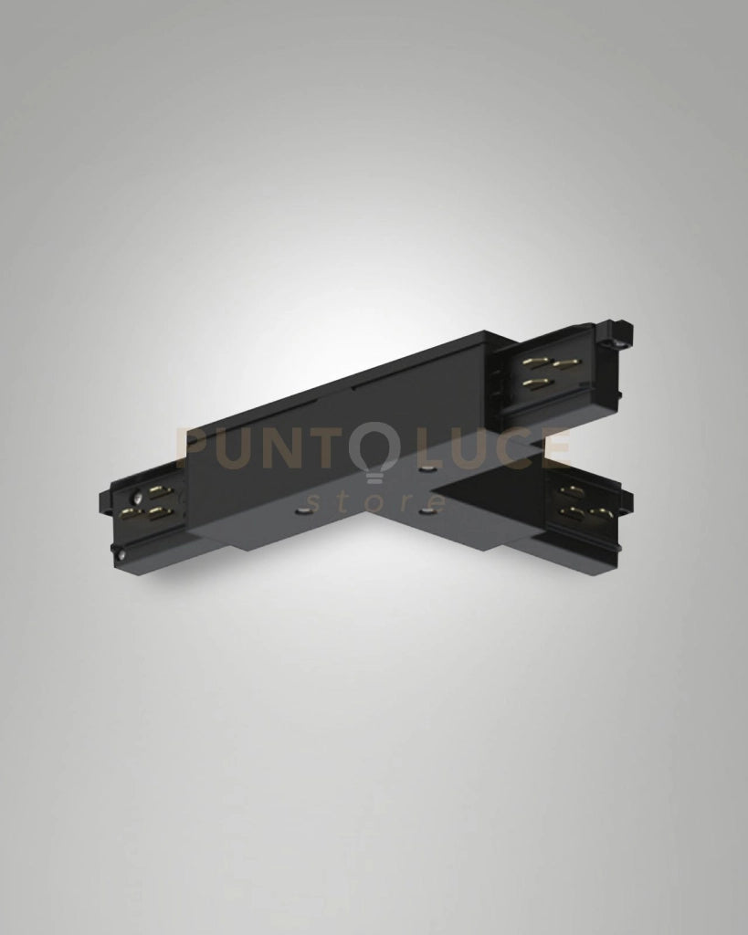 GIUNTO A "T" POLO INTERNO SINISTRA/TERRA ESTERNO DESTRA NERO SISTEMA BINARIO TRACK