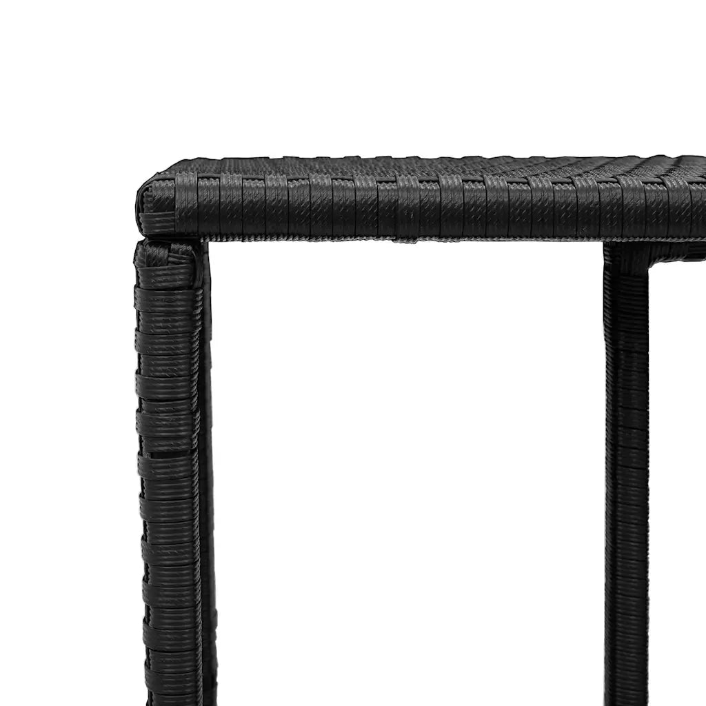 Scaffali portaoggetti 2 pz neri in polyrattan CFW9268251