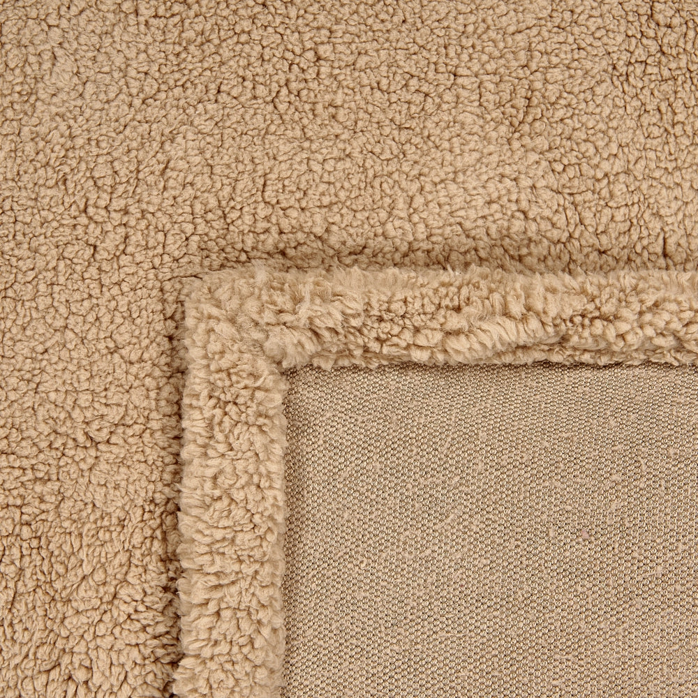 Coperta beige 125 x 150 cm soggiorno camera da letto accessorio divano