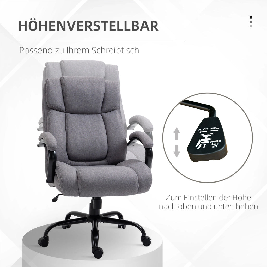 Sedia da ufficio ¨C zephmum ¨C Grigio chiaro, tessuto, altezza regolabile