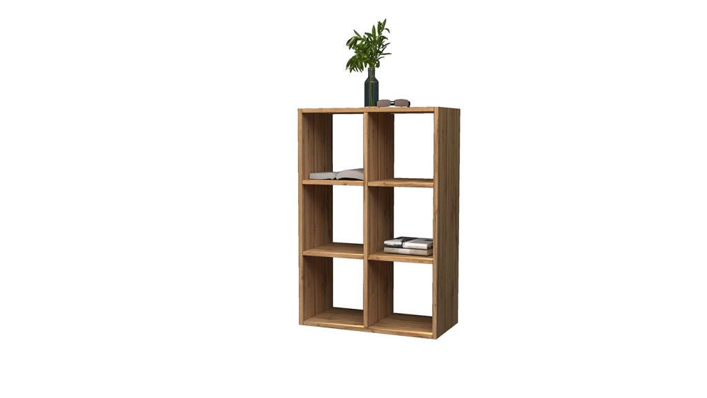 Libreria da Muro o Pavimento 6 Vani 60x25x90 cm Maruska Rovere Wotan