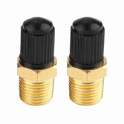 Chiusura compressore aereazione 2 pezzi - Valvola di scarico serbatoio - Ottone - 200-300 psig - Robusta - Copertura di protezione - Valvola di scarico serbatoio