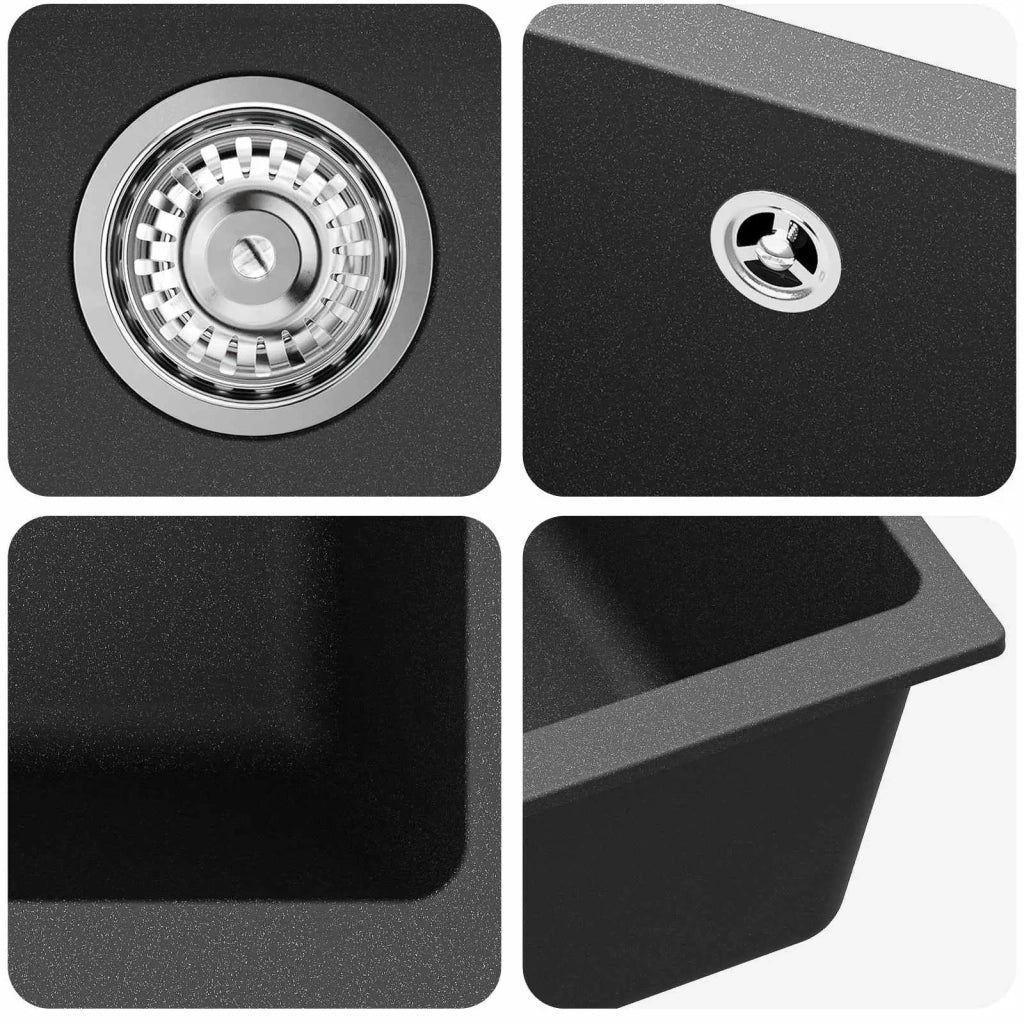 Lavello Nero 430 x 460 mm 80% Quarzo e 20% Resina CFW5734068