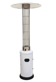 Stufa Aerea da Patio Cilindrica Teporus 10,5 kW – Colore Bianco