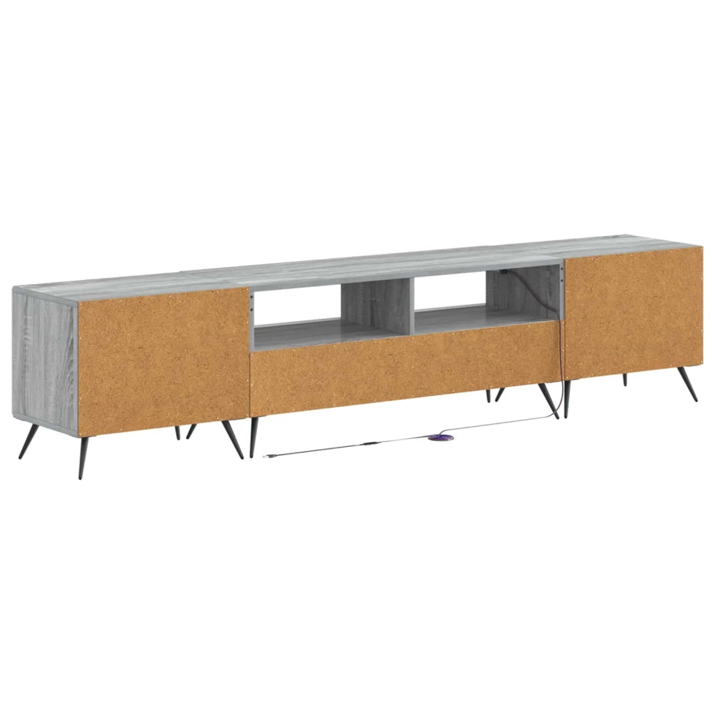 Mobile TV LED a 5 pezzi Sonoma grigio Legno ingegnerizzato 3416928