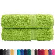 Asciugamani da bagno Premium SOLUND 2 pz Verde mela 100x150 cm 600 g/m² 137503