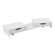 Supporto per monitor regolabile con 2 cassetti bianco 03_0008220
