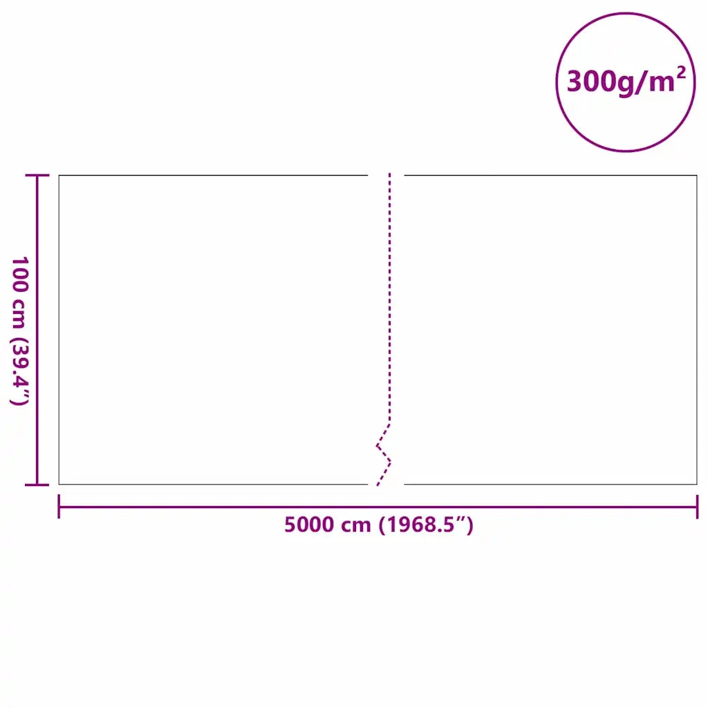 Tessuto per Laghetti Grigio 1 x 50 m Poliestere e Cotone CFW9830474