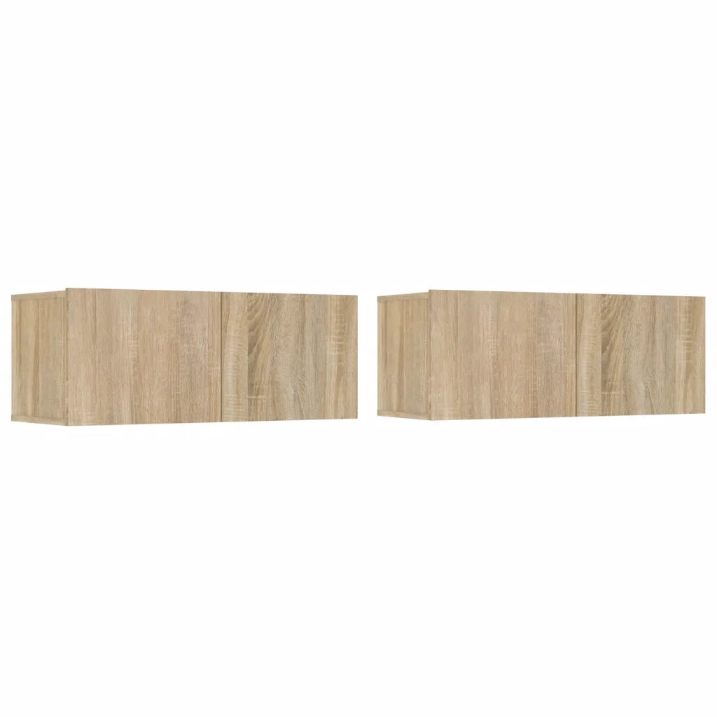Set di Mobili Porta TV 4 pz-Set di 4 Credenza per TV Rovere Sonoma in Legno Multistrato 793029