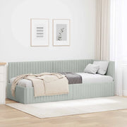 Cornice del letto ad angolo Grigio chiaro 80 cm x 200 cm 42016246